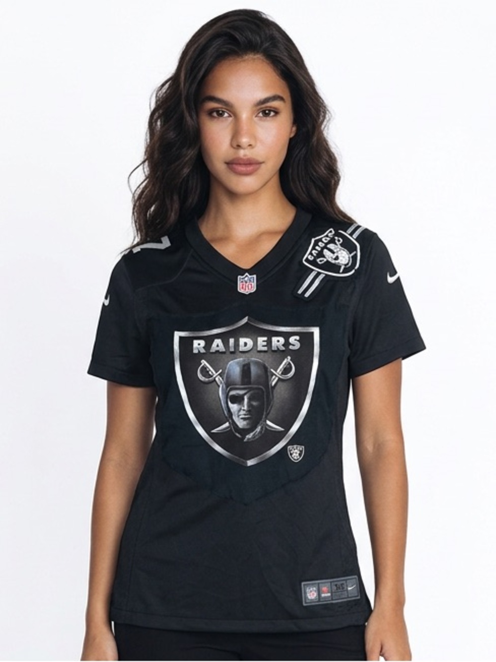 CHIC CHICK UPCYCLE | LAS VEGAS RAIDERS Upcycled NFL Jersey Women’s Size Medium